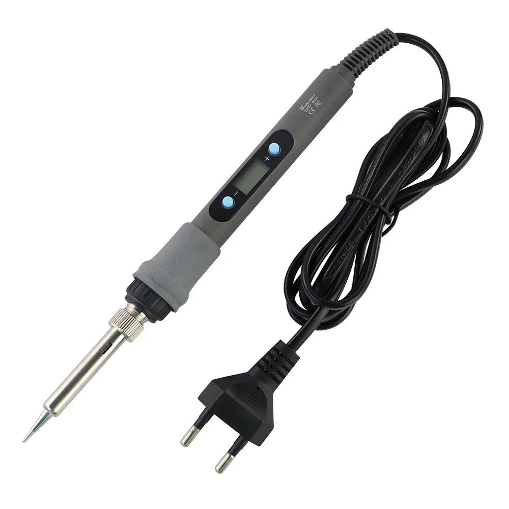 80W Digital Display Adjustable Temperature Electric Soldering Iron 110V / 220V Solder Welding Tools Bag Multimeter Kit