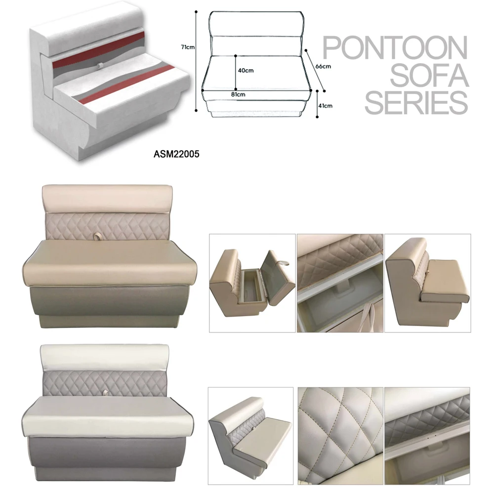 Boating Accessories Boat Sofa Pontoon Boat Furniture with Holder Other Marine Supplies