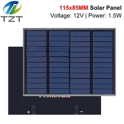 Compact 1.5W Polycrystalline Solar Panel for DIY Charging Projects (2PCS)