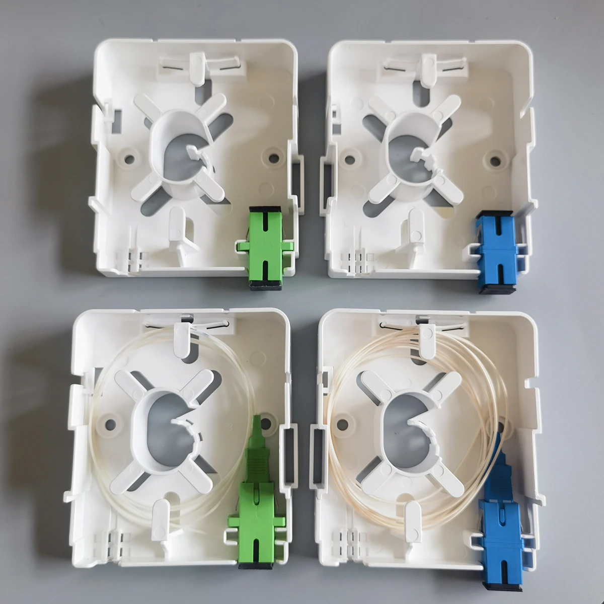 2116 FTTH Fiber Optic Splice Box 1 Port Fiber Optic Terminal Junction Box with SC Adapter 86-type Termination,fiber optic protection box