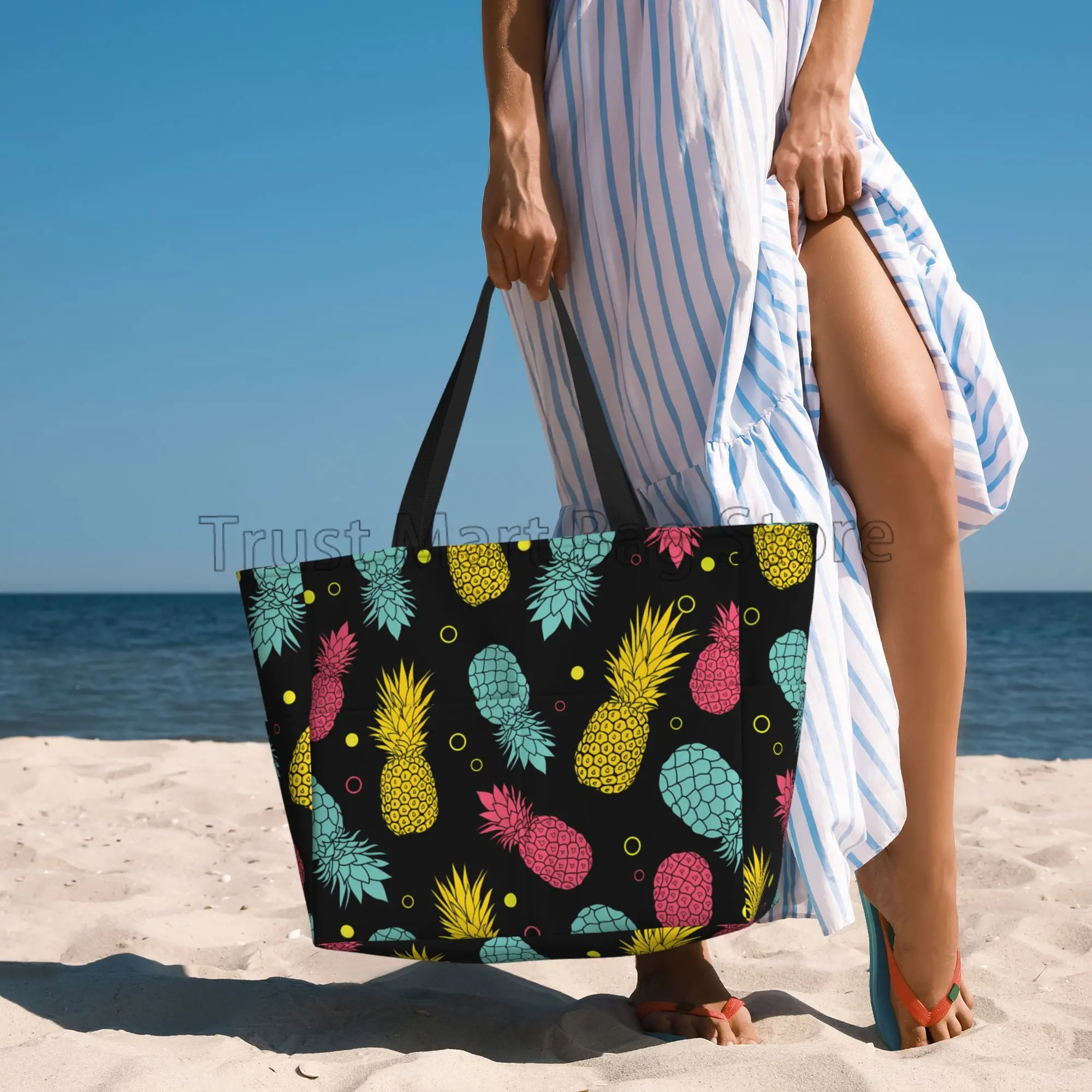 Pool Bag Waterproof Zipper Beach Bag Becokan Beach Bags For Women