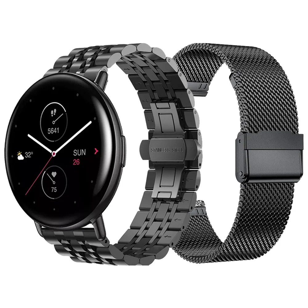 

Metal Stainless Steel Strap For Amazfit Zepp E Circle / Square Mesh Band For Zepp Z Watchband Bracelet Replacement Accessories