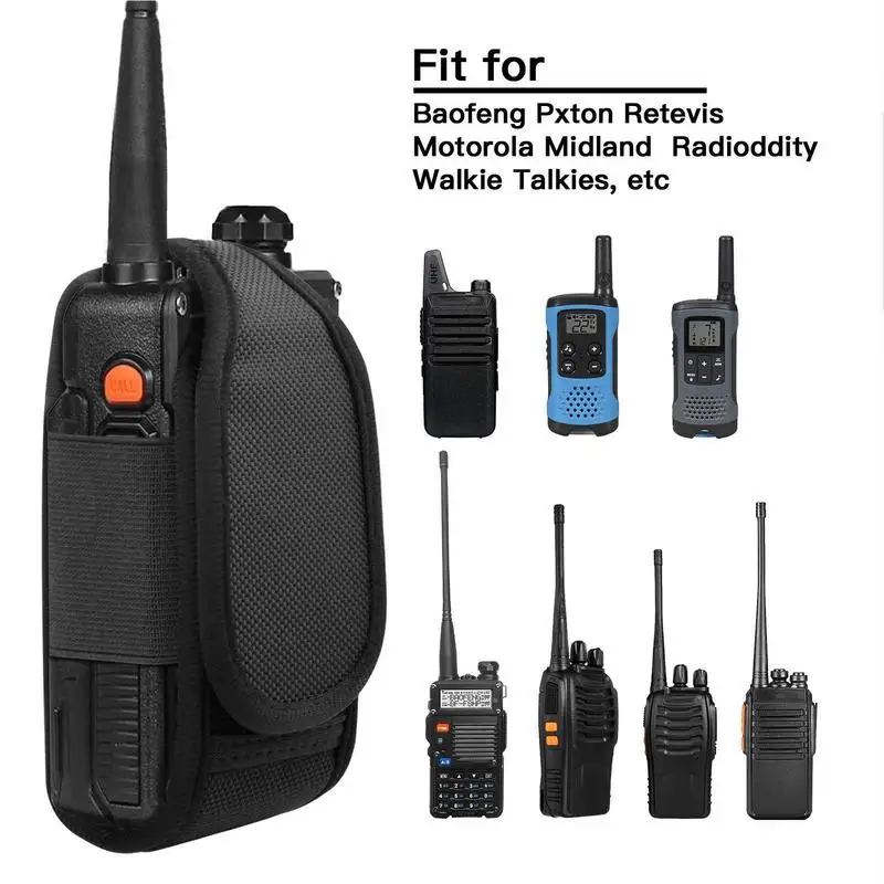 Radio Holster Holder Case Waterproof Walkie Talkie Holster Portable Two Ways Radio Holster Radio Case Nylon Carry Bag