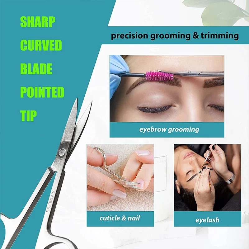 1/2Pcs Makeup Scissors Stainless Steel Eyebrow Nose Hair Scissors Cut Manicure Facial Trimming Small Nail Makeup Beauty Tools 4