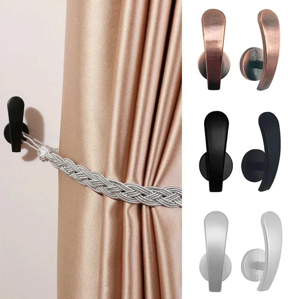 Retro hold practical durable curtain holder wall hanger curtain holdback mounted metal hooks home decor accessories curtain hooks