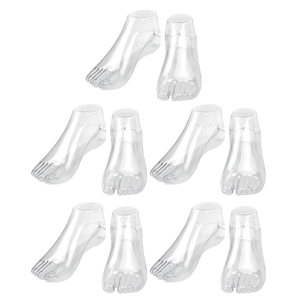 

5 Pairs Shoe Stretcher Baby Sock Display Model Stand Children Shoes Stands Pvc Shop Supplies Miss Socks Mannequin