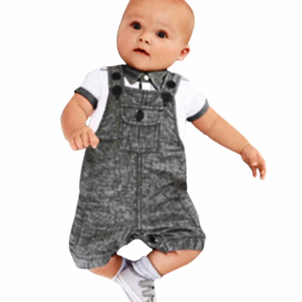 2022 Summer Preppy Style Baby Boy Clothes Newborn Set Infant Boys Short
