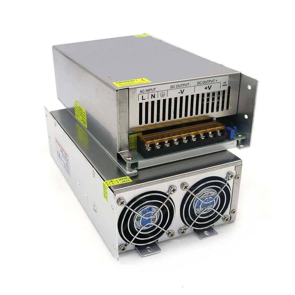 NUOFUWEI DC 48V 25A 1200W Alimentation Transformateur 220V CA à 48V CC
