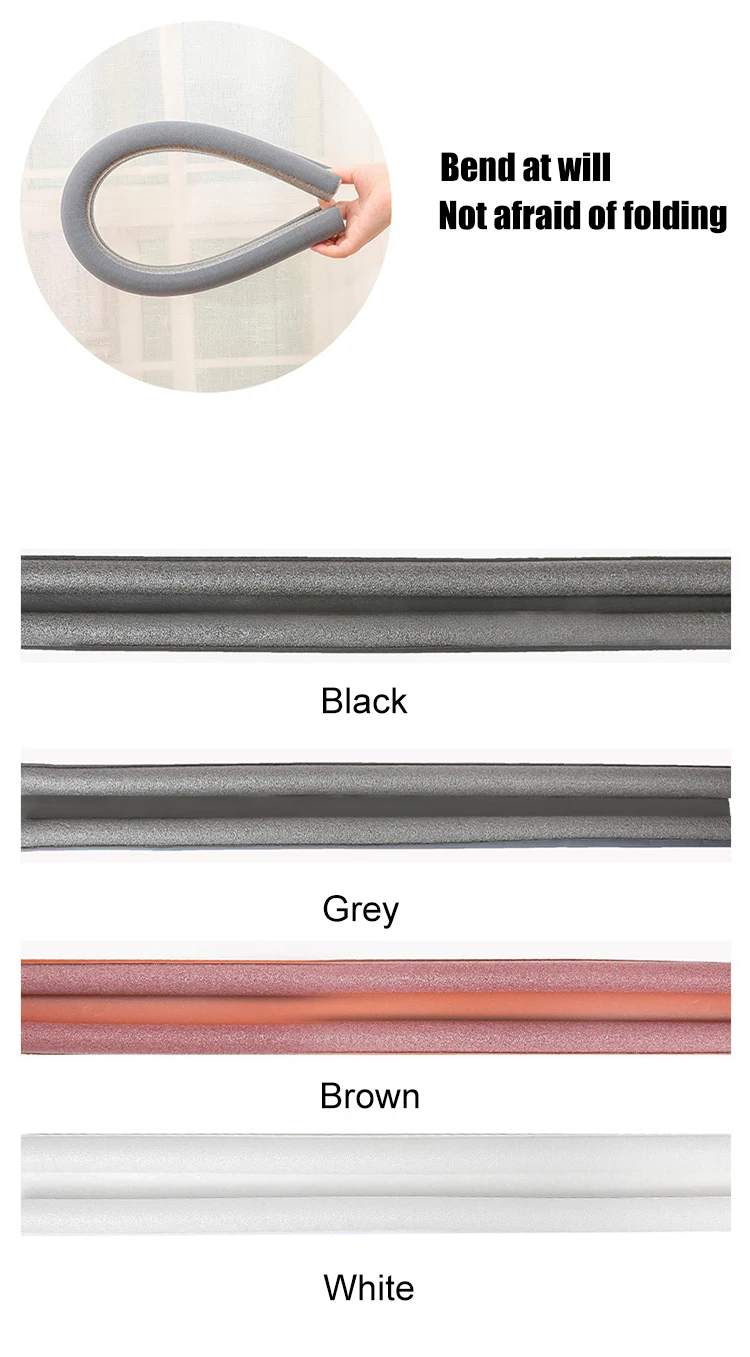 Adjustable Door Bottom Seal Strip Weather Strip Draft Stopper Anti-Cold Gap Blocker Sealing door seal strip,sealing strip tape,window seal strip,sealing strip,rubber seal strip,rubber door weatherstripping,door weatherstripping,door draft stopper