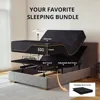14 inch Copper Gel Memory Foam Mattress Set for Pain Relief, Bed Frames 2