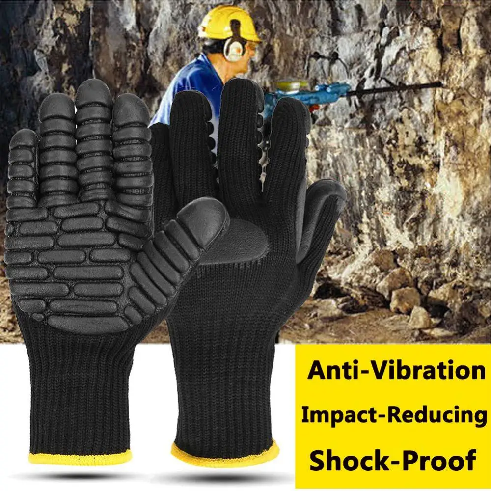 Anti Vibration Shock Resist Absorbing Safety Mechanic Working Protective Gloves Hard-wearing Comfortable To Wear 작업 장갑 2