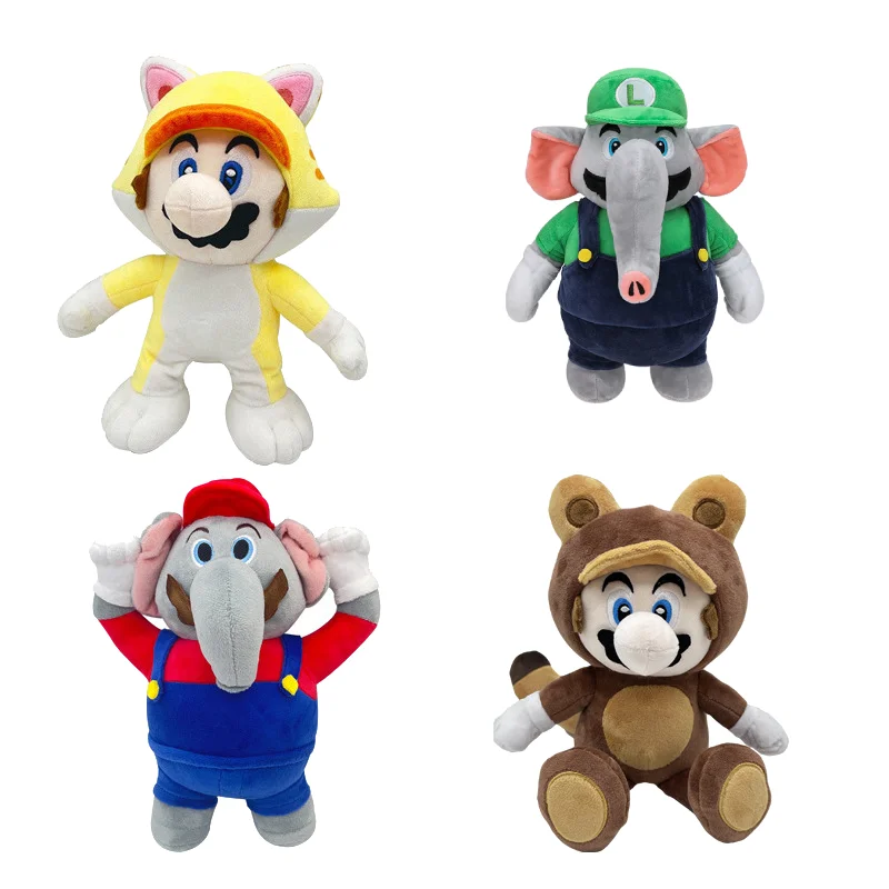 

Super Mario Plush Toys Super Elephant Mario Luigi Anime Figures Kawaii Lumalee Cat Mario Stuffed Toys For Kids Navidad Gift