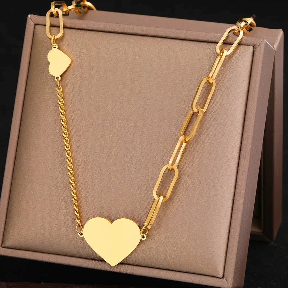 collares-de-acero-inoxidable-con-colgantes-de-coraz-n-rom-ntico-kpop