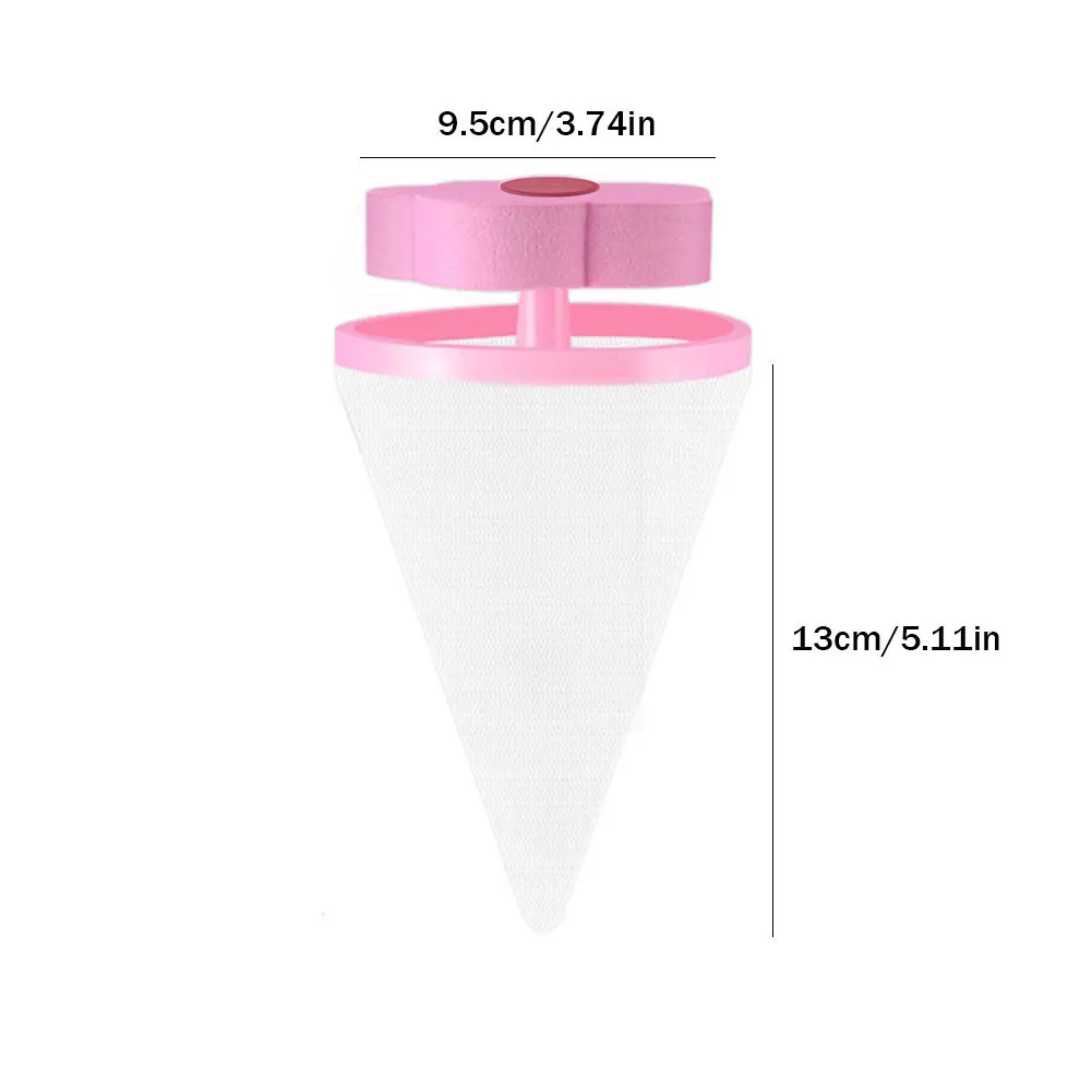 Washing Machine Floating Lint Filter Mesh Bag Reusable Flower Shaped Mesh Dirty Collection Pouch for Dog Cat Fur Hair Collector