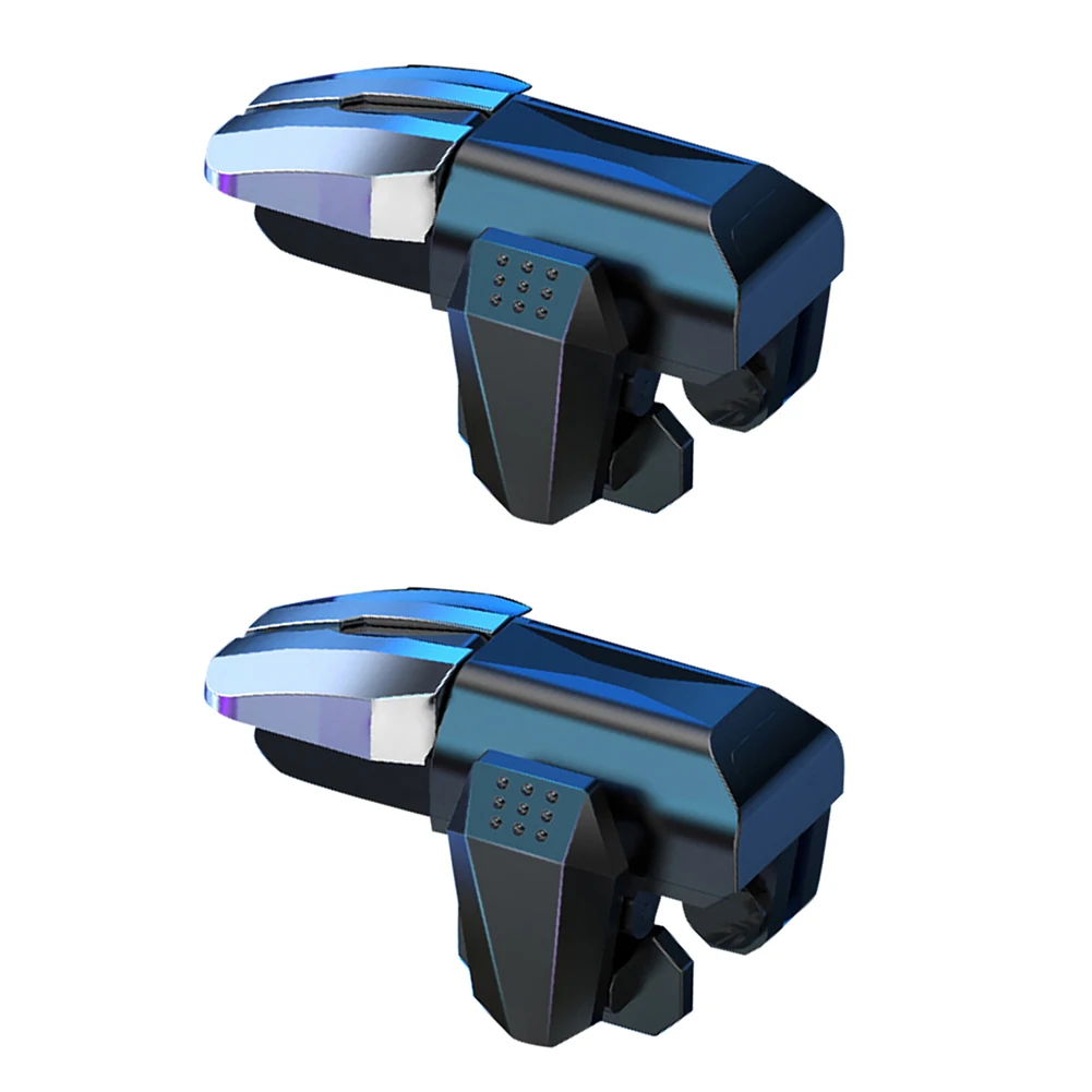 2pcs Mechanical 6 Finger Aim Shooting Triggers Sensitive Mobile Gaming Triggers for Pubg Mobile