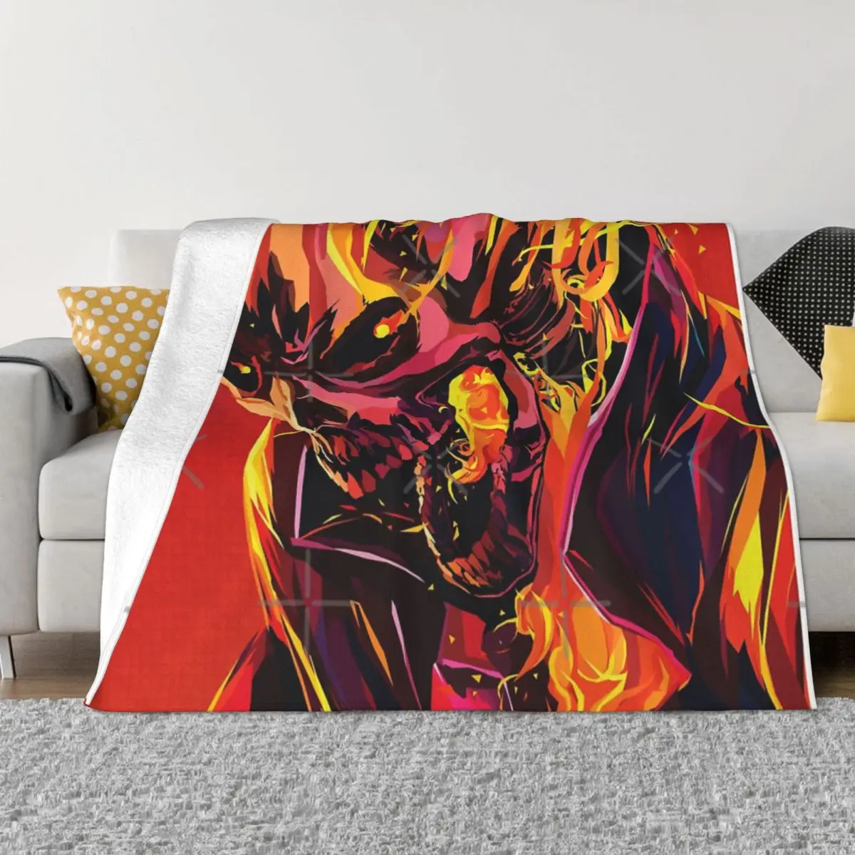 Coperta Ghost Rider Copriletto Sul Letto Coperta