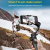 AOCHUAN Smart XPro Smartphone Gimbal Stabilizer LED Lights OLED ScreenThree Axis Gimbal Gesture Controls for Android and iPhone 3