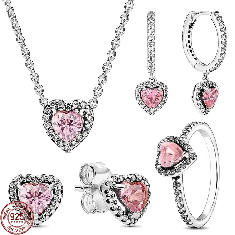 Collares 14K Collar Con Pendiente de Corazon Joyeria Fina Regalos para