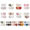 96GC Newborns Adjustable Drooling Apron Feeding Bib Breathable Saliva Towel 6pcs