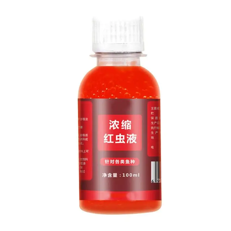 100Ml Fishbait Ad Alta Concentrazione Per Trota Merluzzo Carpa Bass Strong Fish Attractant Concentrato Red Worm Liquid Fish Bait Additivo