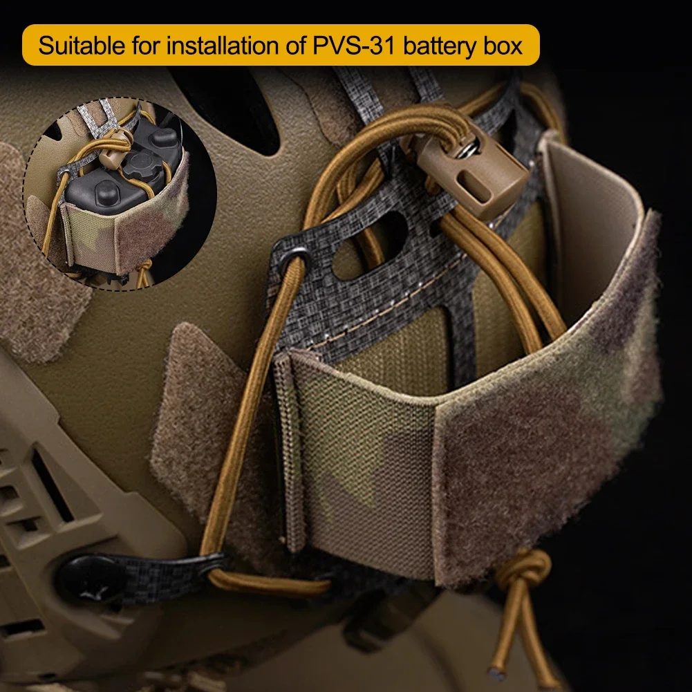 Fast Tactical Helmet PVS31 Battery Case Pouch FERRO-Style PVS-31 NVG Battery Retention System Airsoft Helmet Bag Accessories