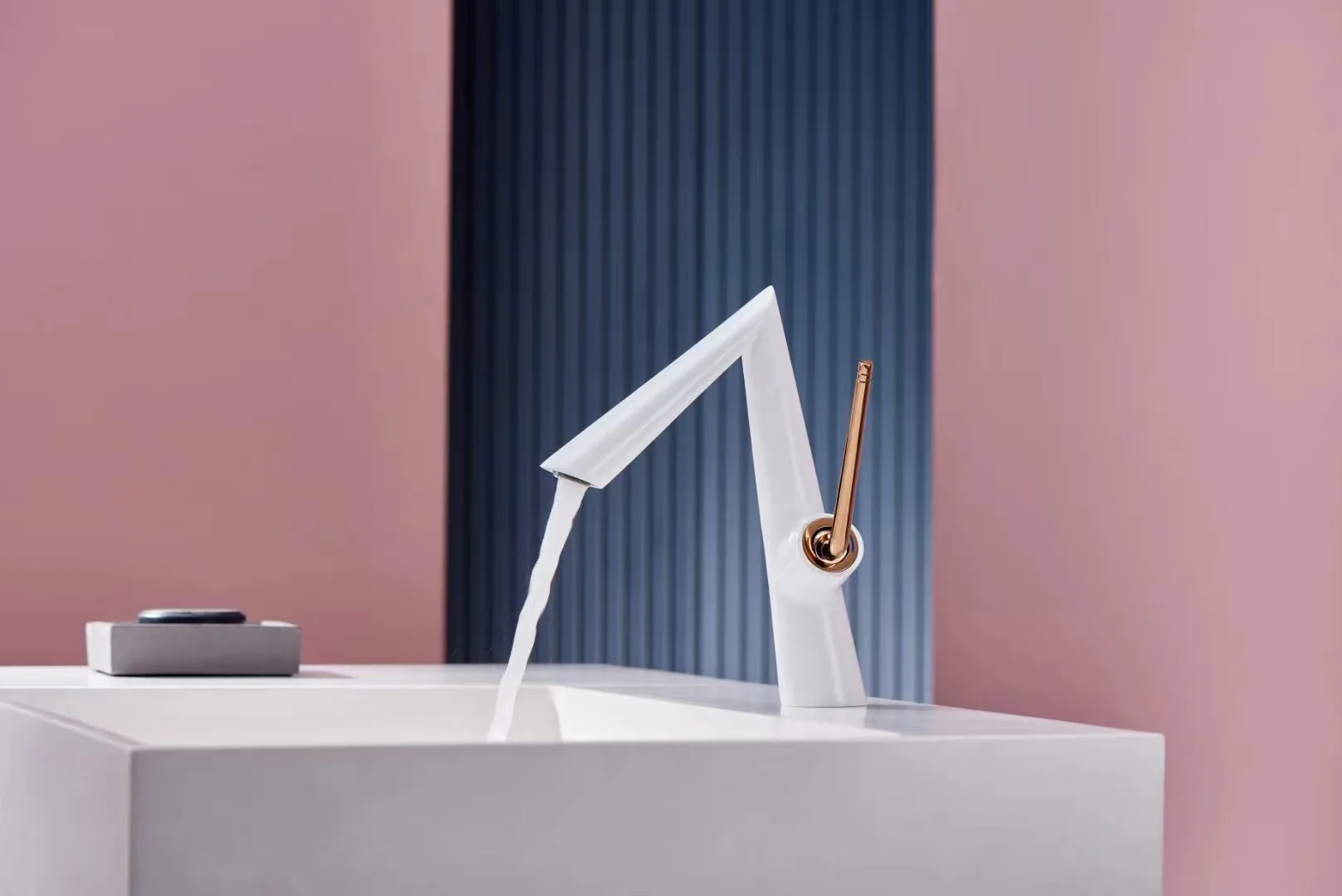 Description Picture 4 of itemBathroom Utensils Luxury Creative White Basin Mixing Washbasin Faucets For Sink Wash Hand Mixer Metal Taps Accessories for Bath