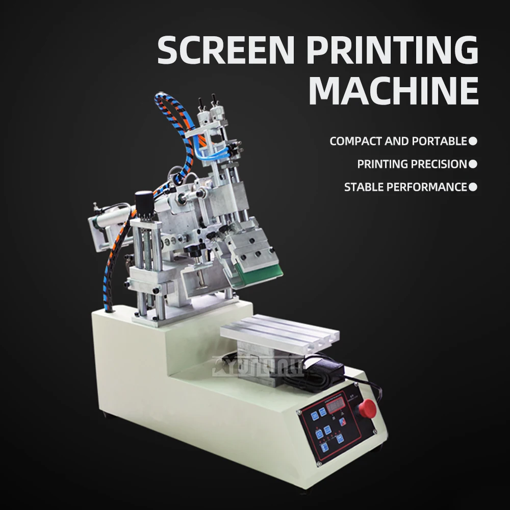 Small Inclined Arm Semi-Automatic Flat Screen Printing Machine Pneumatic Desktop Screen Printing Automatic Arm