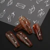 3D Metalic Line Nail Stickers Sliver Thorns Vine Curve Stripe Lines Tape Swirl Sliders Manicure Adhesive Nail Art Decals 6