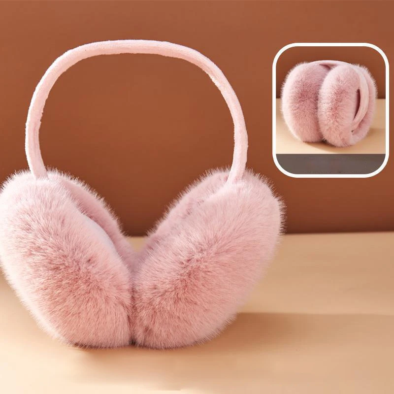 Warm Earmuffs Women Winter Ear Muffs Faux Fur Warm Earmuffs Lady Girls Plush Ear Warmers Outdoor Covers Headband
