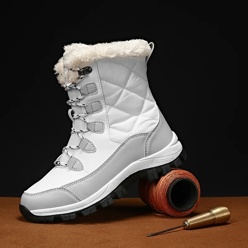 Women's Waterproof Winter Ankle Boots with Thick Fur and Non-Slip Sole 30 S39dfd38c3c3b4460814aa8aae86a1da87 Women's Waterproof Winter Ankle Boots with Thick Fur and Non-Slip Sole