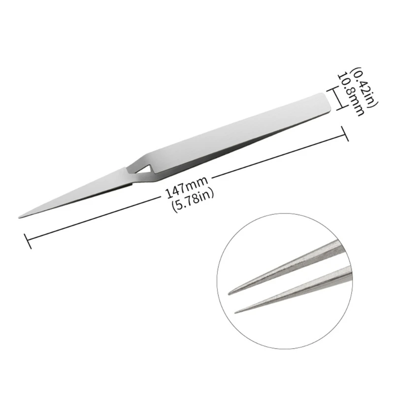 Stainless Steel Tweezers Cross Reverse Round Head Reverse Fork Nie Pointed  labor-Saving Pinch Fixed Self-locking Clip Philately - AliExpress