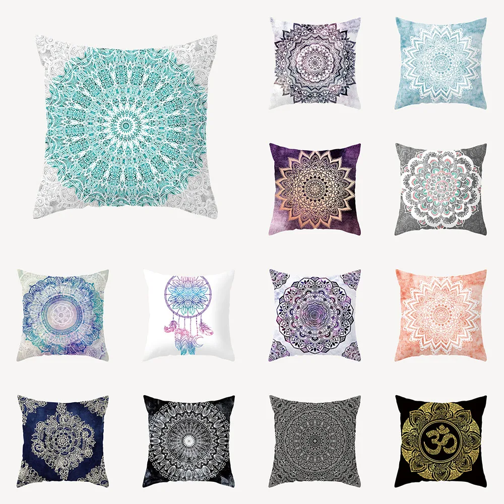 

Retro geometric pattern printed cushion cover for home living room sofa bedroom decoration throw pillow pillowcase