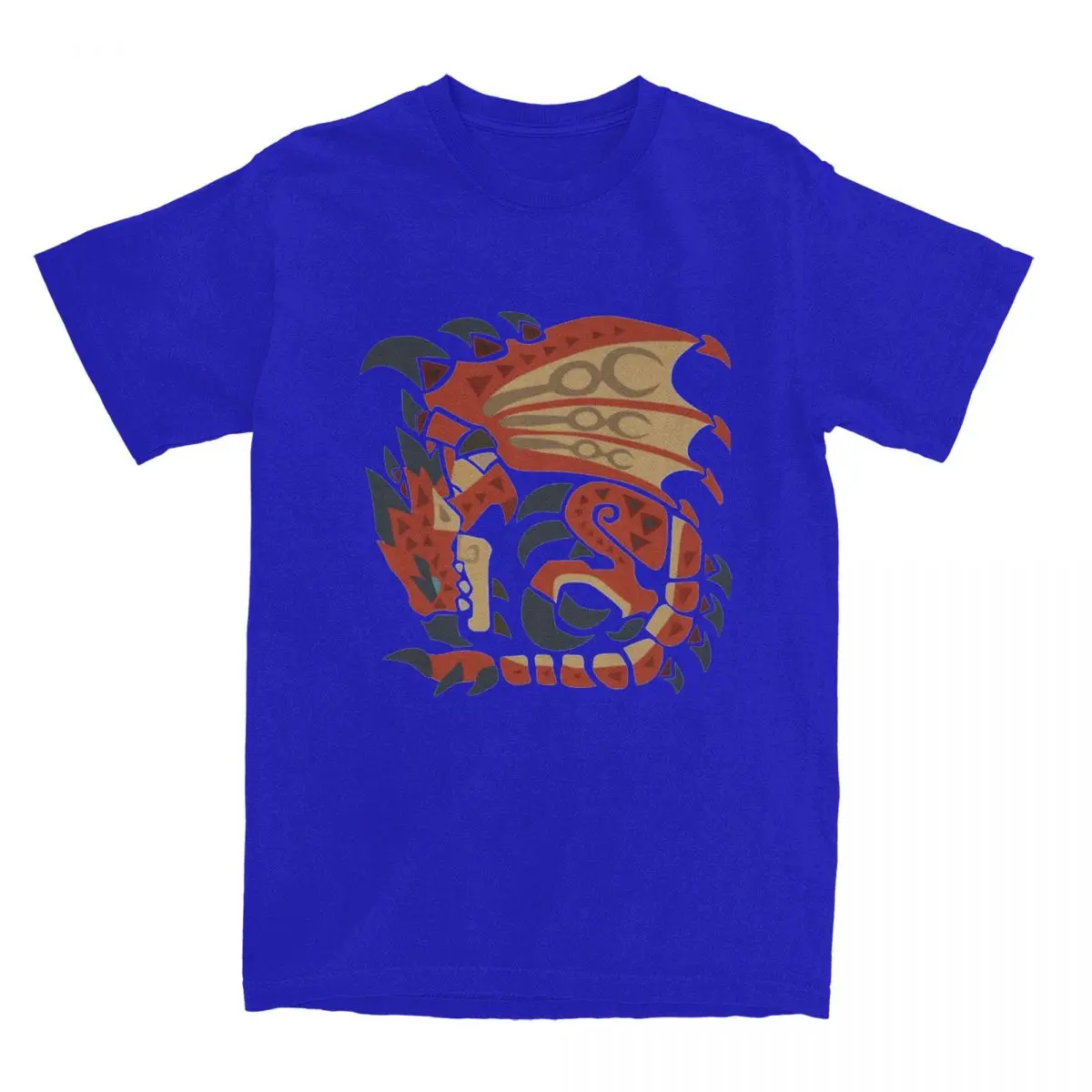 Rathalos Aesthetic Summer Cotton Fashion Tee - Men's Short-Sleeve Custom Design T-Shirt