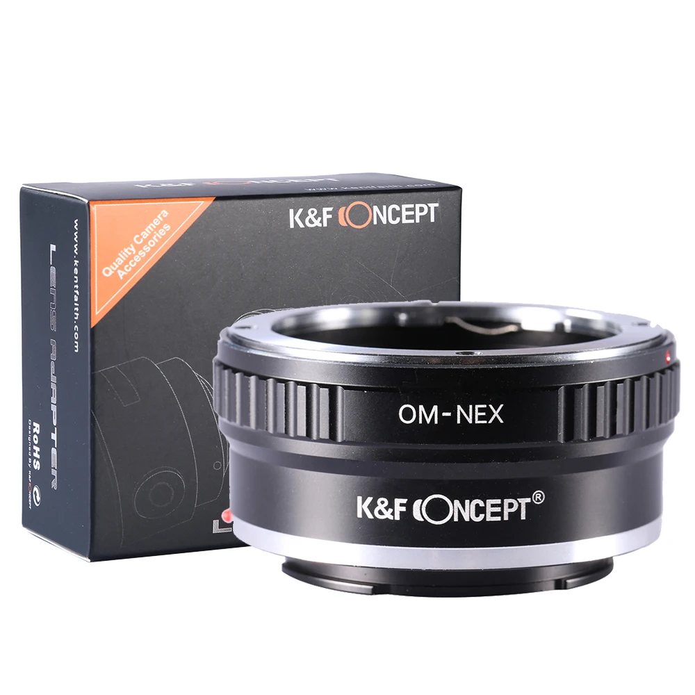 

K&F Concept Olympus to Sony E Lens Adapter for Olympus OM Mount Lens to Sony E a5000 a6000 A7C A7C2 A1 A9 A7S A7R2 A73 A7R4 A7R5