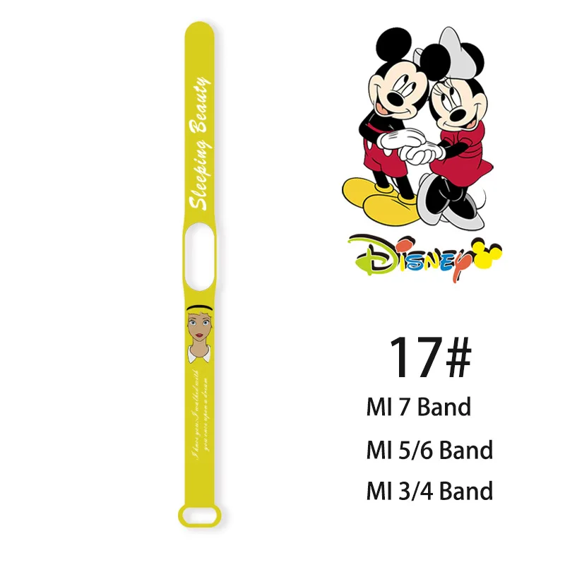 thumbnail image 1 of Correa de Mickey Mouse para reloj inteligente, pulsera de silicona para Xiaomi Mi Band 6, 5, 4, 3, 7, band5, band6, 1 of 5