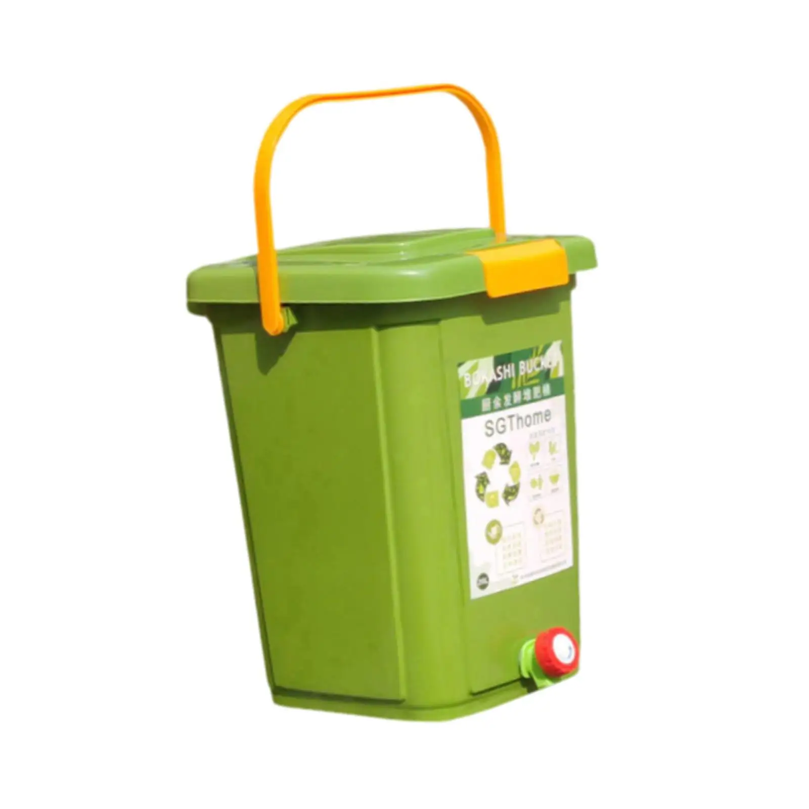 Countertop Compost Bin Practical Portable Fermentation Barrel Recycle Large Capacity for Balcony Farm Orchard Indoor Kitchen