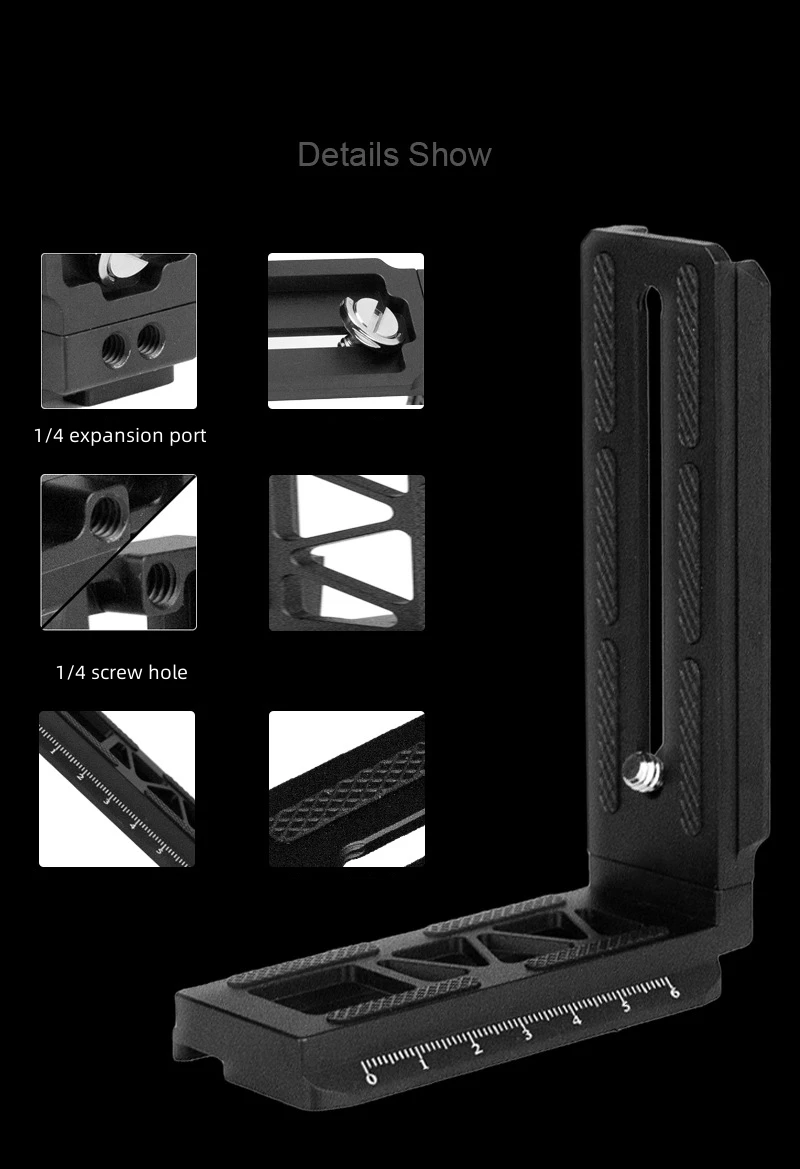 Micro Câmera Slr para Dji Rs3 Rs2 Rsc2 Estabilizador de Atirador Vertical tipo l Placa de Liberação Rápida - Image 4