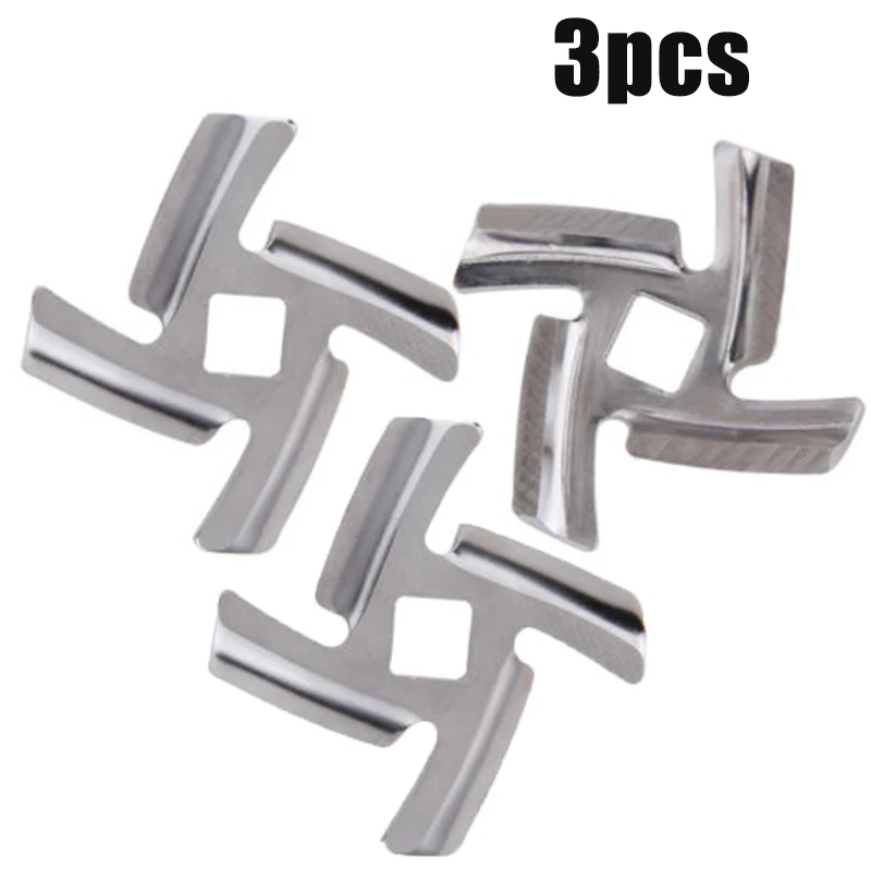 Stainless Steel Inner Hole 8mm Meat Grinder Parts Blade Replacement Accessory Blades for MGB Series Meat Grinder 1/3PCS meat grinder meat grinder spare parts food grinder attachments