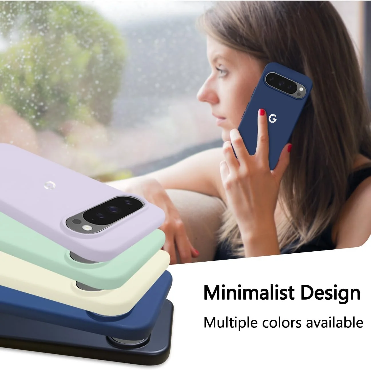 Premium Liquid Silicone Protective Phone Case with Raised Lens Guard and Anti-Drop Design
