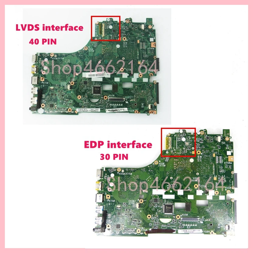 Placa-mãe para Laptop para Asus Mainboard Cpu X550za X550z Vm590z K550z X555z X550ze A87200 A10-7400 - Imagem 2