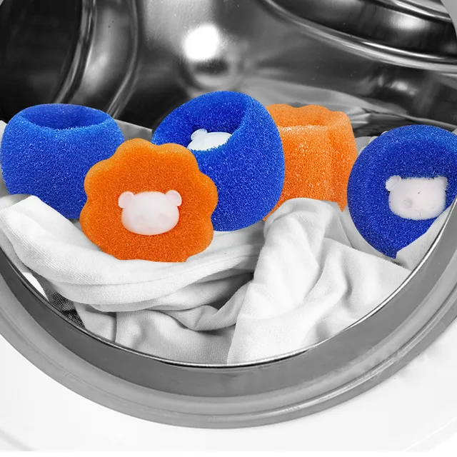 3 pezzi palline per bucato lavatrice riutilizzabile rimozione dei capelli  Pet Fur Lint Catcher palla filtrante Anti avvolgimento adsorbimento  strumento pulito