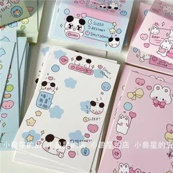 Steve-Ensemble de cartes photo pour chiot teint Halo mignon, tête de carte pliée, carte, sac OPP, ensemble d'emballage, 10 pièces