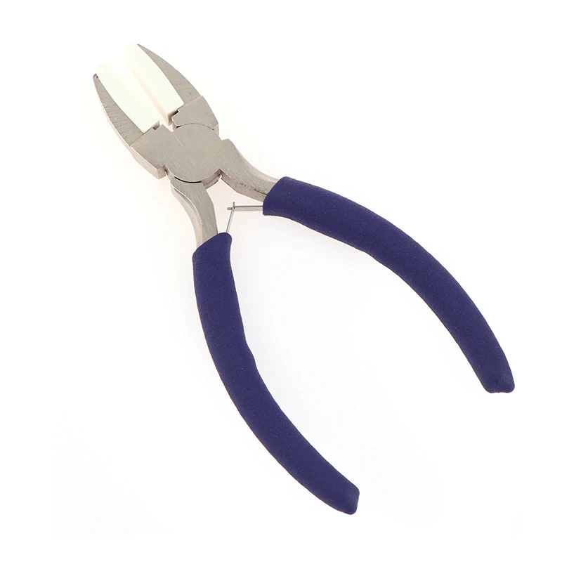나일론 죠 플라이어 탄소강 공예 플랫 노즈 플라이어 DIY 도구 비딩 루핑 쉐이핑 와이어 쥬얼리 제작 도구