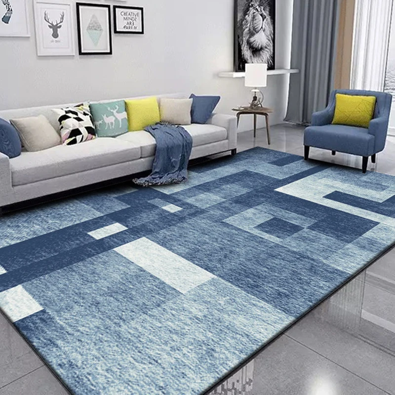 Nordic Geometric Living Room Rug Ins Abstract Coffee Table Mat Absorbent Non-slip Bathroom Mat Kids Bedroom Bedside Carpets floor mat plush rug decorative carpet silk wool rug plush carpet non slip carpet imitated cashmere carpet kids carpet crystal pile rug coral velvet rug
