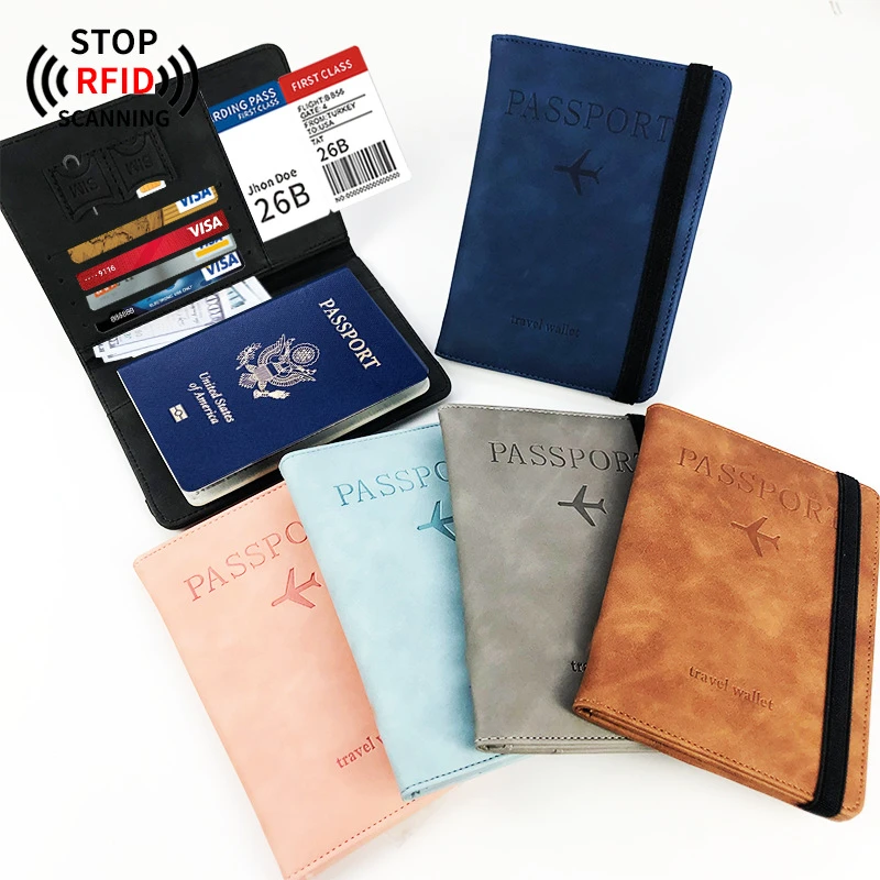 RFID Passport Bag Men's Wallet Women's Travel Wallet Multifunctional