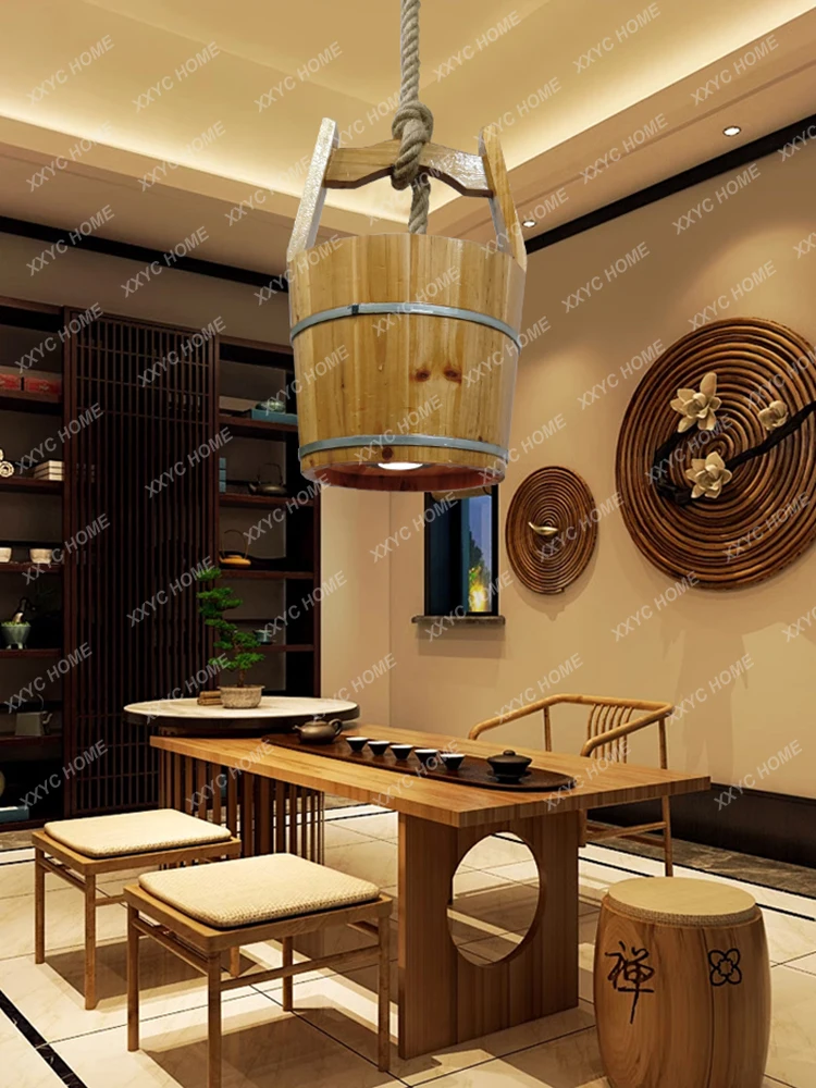 

Люстра В индустриальном стиле, креативный фермерский Чайный домик B & B, ресторан, барная стойка, китайский бревенчатый ствол