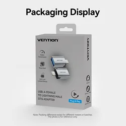 Vention USB - C to Lightning OTG Adapter Converter (Lighting to USB A)