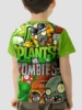 3D Print HOT Game Plants vs. Zombies Baby Clothing 5 to 14 Years Male Outdoor Clothes for Children Boy Girl Child T-Shirt Top 3