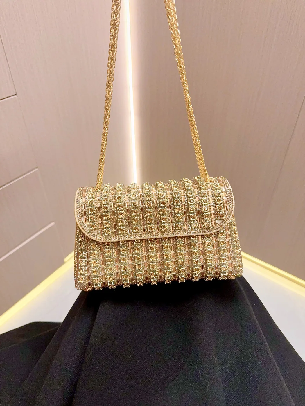 AB Crystal Diamond Clutches Bags For Wedding Party Cocktail