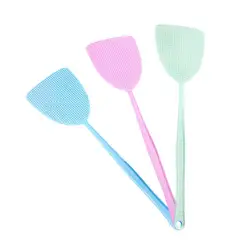 Set of 3 Durable Plastic Fly Swatters for Effective Pest Control in Home and Kitchen (3pcs multicolor )